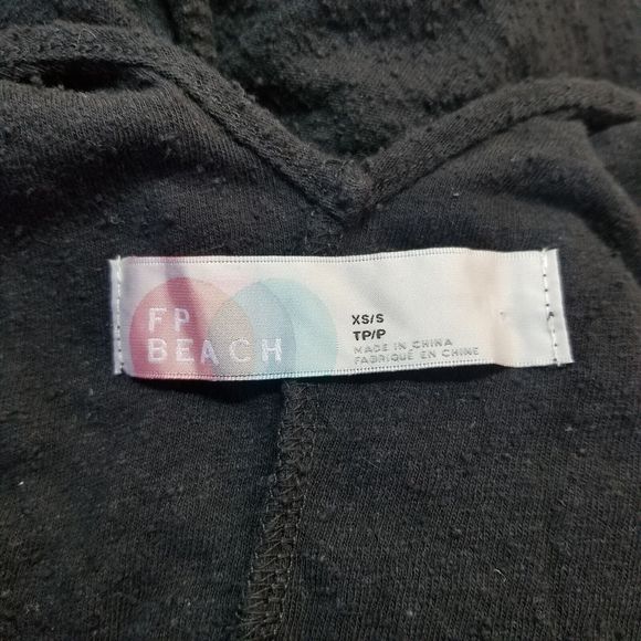 Free People FP Beach Jumpsuit Romper S/ XSmall Wide Leg Split Leg Tie Pockets - Picture 8 of 14